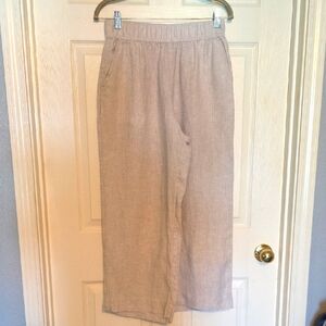 Tahari Essentials 100% Linen Pants